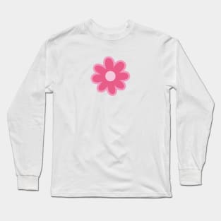 Rose Pink Flower Long Sleeve T-Shirt